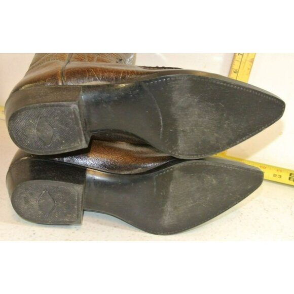 Ensign Leather Custom Vtg Cowboy boots Made in Salt Lake City Utah Wms size 6D main image 7